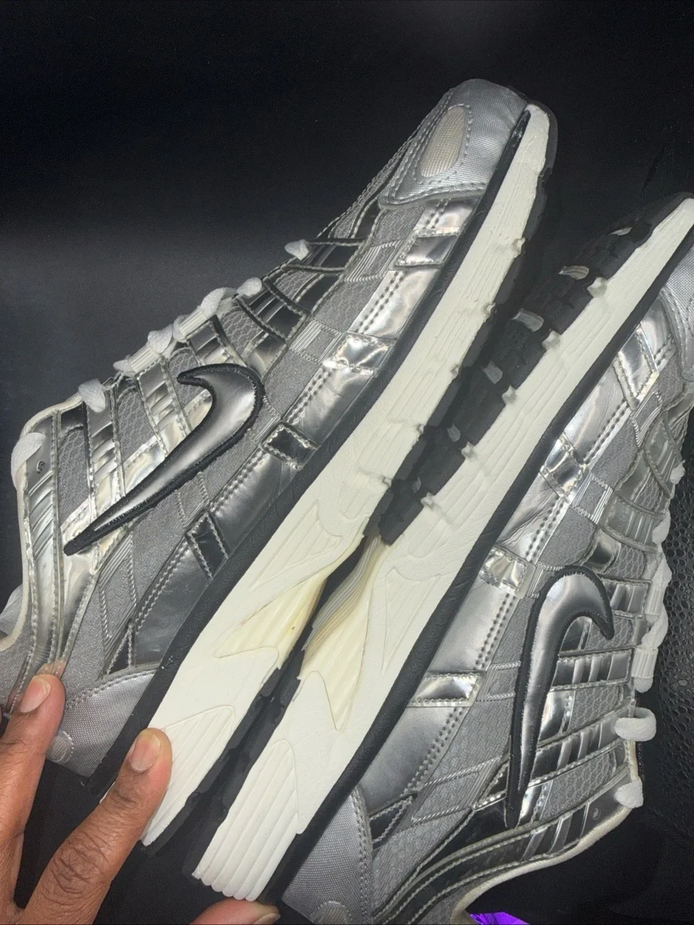 Size 11 - Nike P-6000 Metallic Silver, CN0149-001, Clean, No Box Good Condition